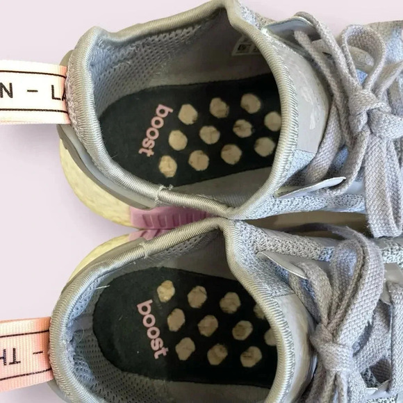 Adidas NMD R1 Boost Athletic Sneakers Running Shoes Women Size 8 Light Granite - Picture 12 of 15